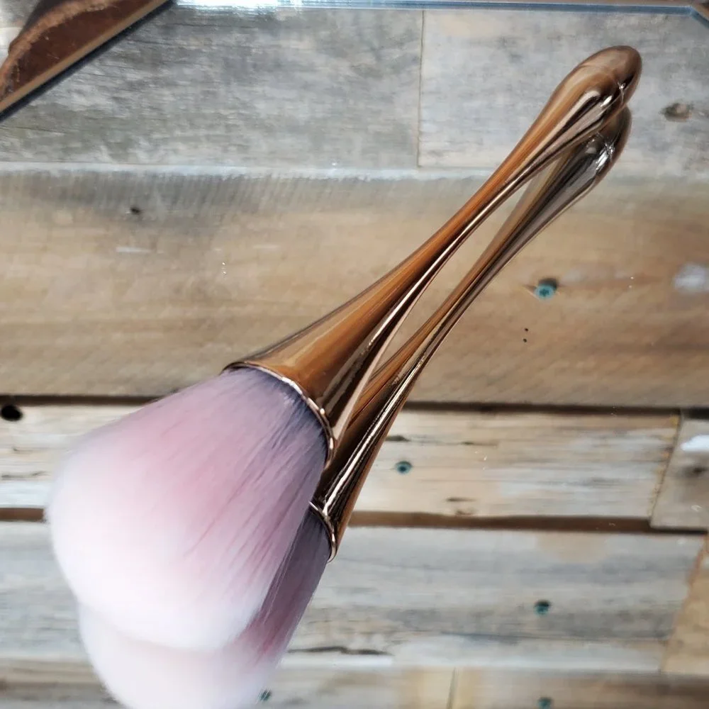 Large Professional Powder Brush - Rose Gold & Pink